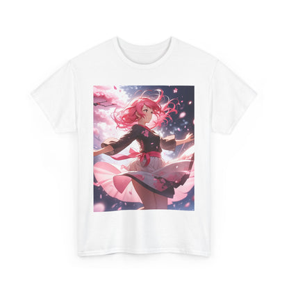 Pink-Haired Lily Girl Heavy Cotton Tee