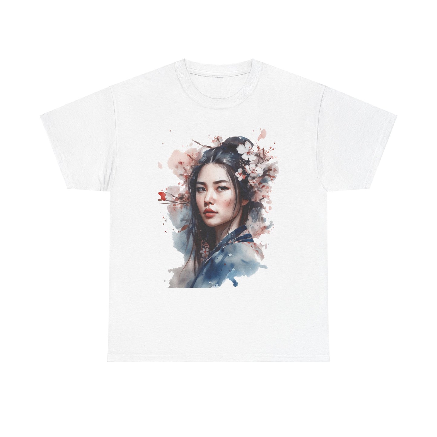 Chinese Woman of the Cherry Blossoms Heavy Cotton Tee