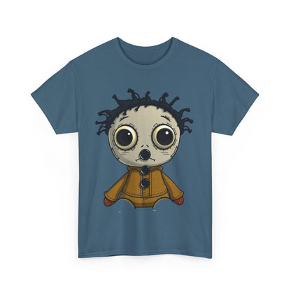 "Button Mouthed Voodoo Doll" Heavy Cotton Tee