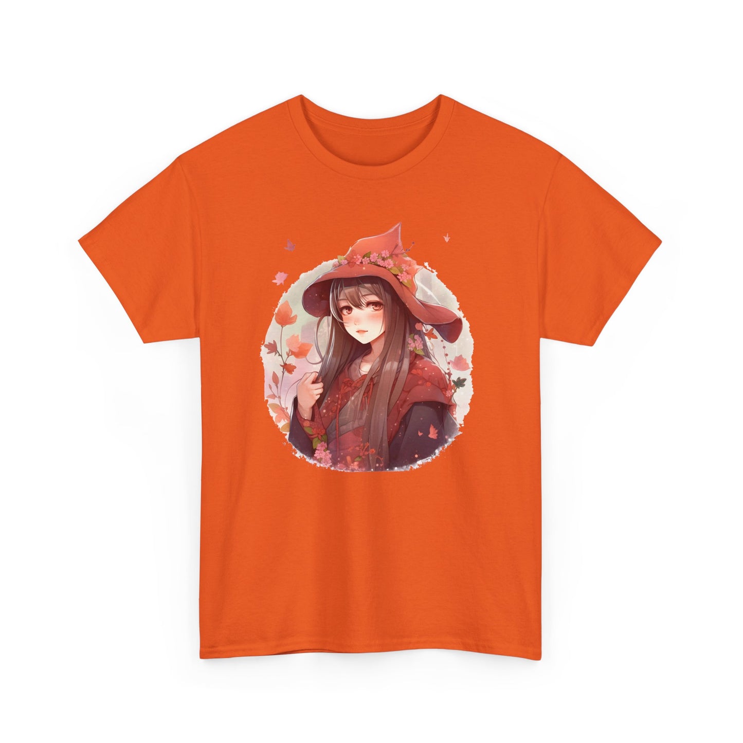 Enchanting Autumn Witch Heavy Cotton Tee