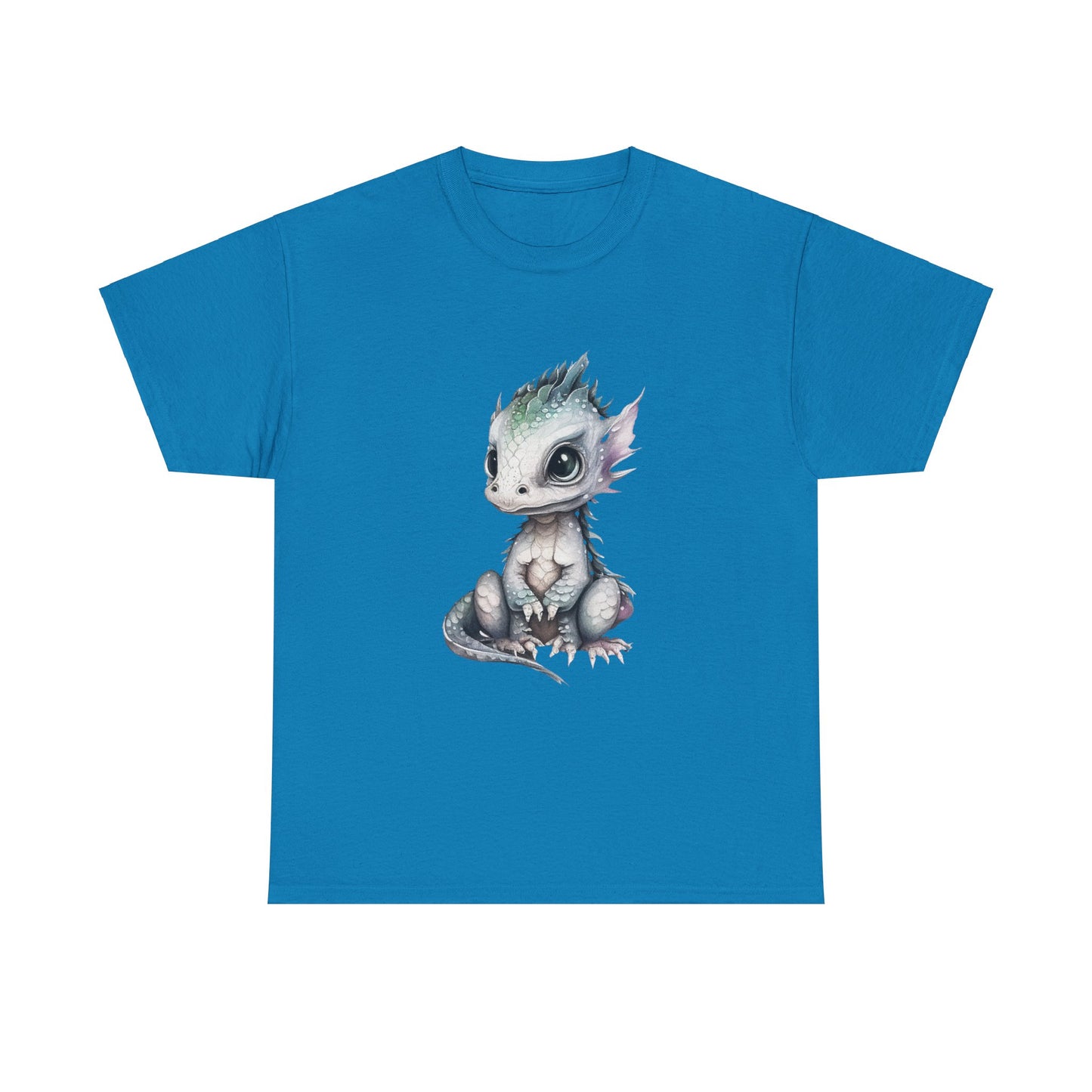 Silver-Green Baby Dragon Heavy Cotton Tee