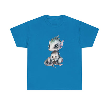 Silver-Green Baby Dragon Heavy Cotton Tee