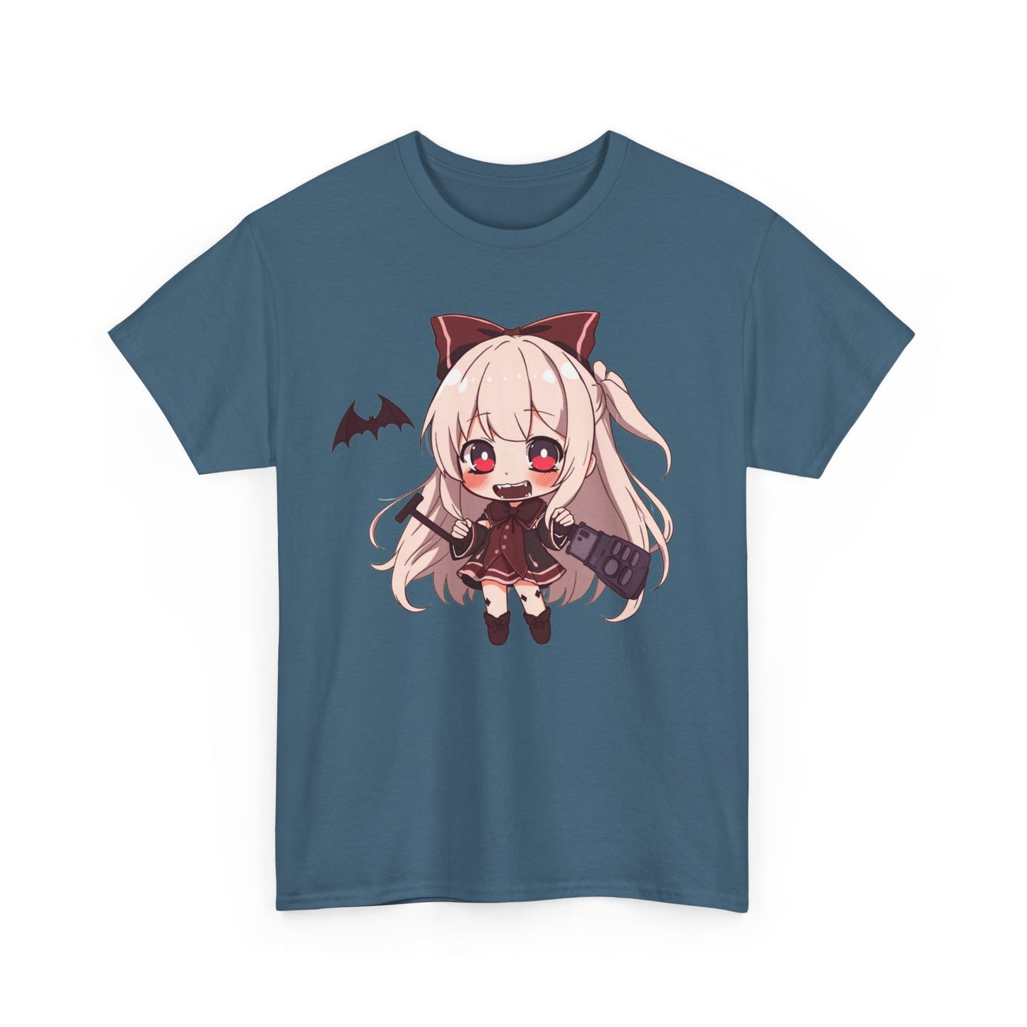 Chibi Vampire Girl Heavy Cotton Tee