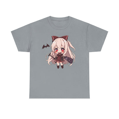 Chibi Vampire Girl Heavy Cotton Tee