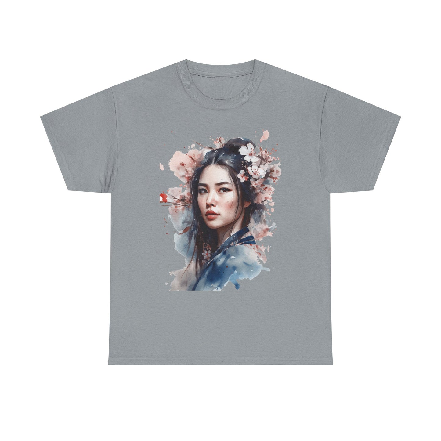 Chinese Woman of the Cherry Blossoms Heavy Cotton Tee