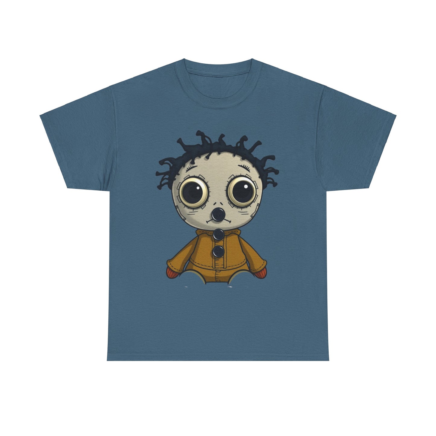 "Button Mouthed Voodoo Doll" Heavy Cotton Tee