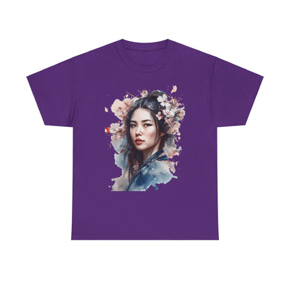 Chinese Woman of the Cherry Blossoms Heavy Cotton Tee