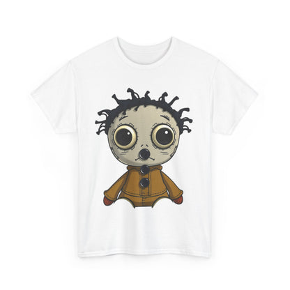 "Button Mouthed Voodoo Doll" Heavy Cotton Tee