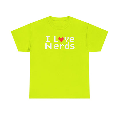 "I Love Nerds" Heavy Cotton Tee