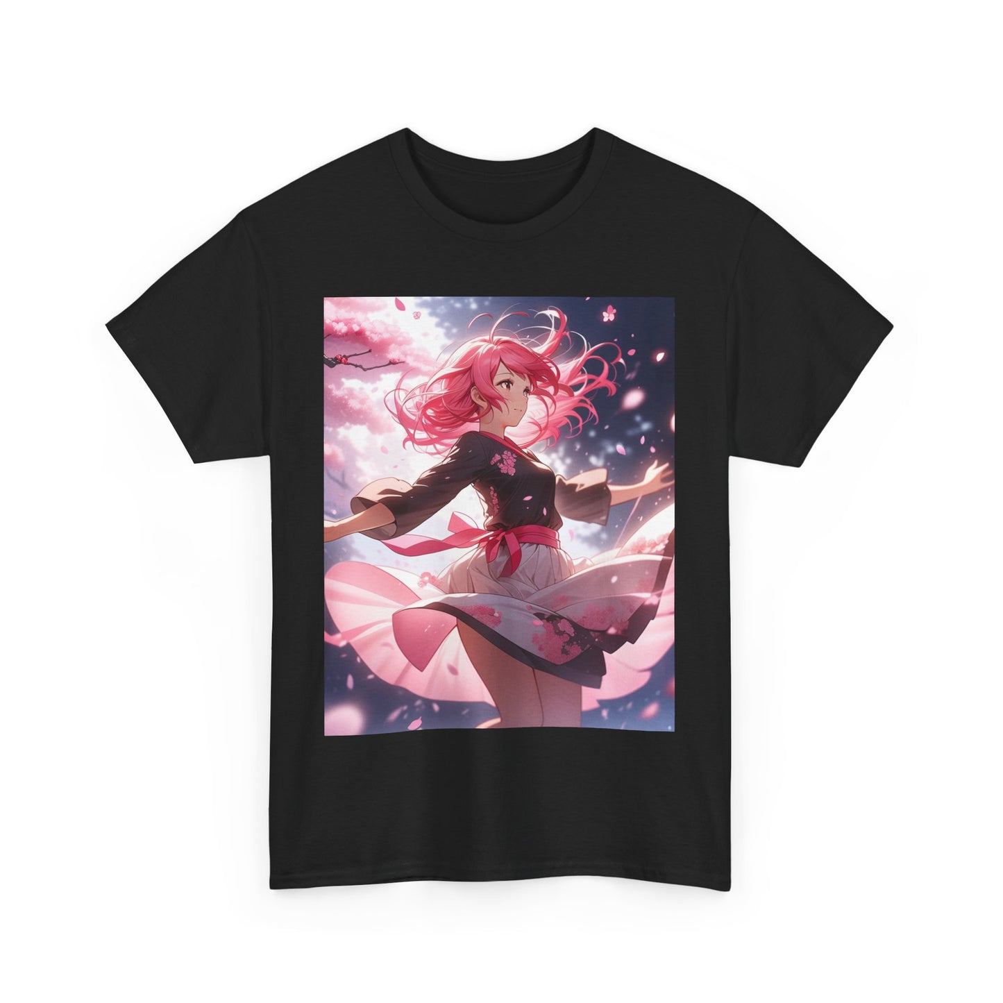 Pink-Haired Lily Girl Heavy Cotton Tee