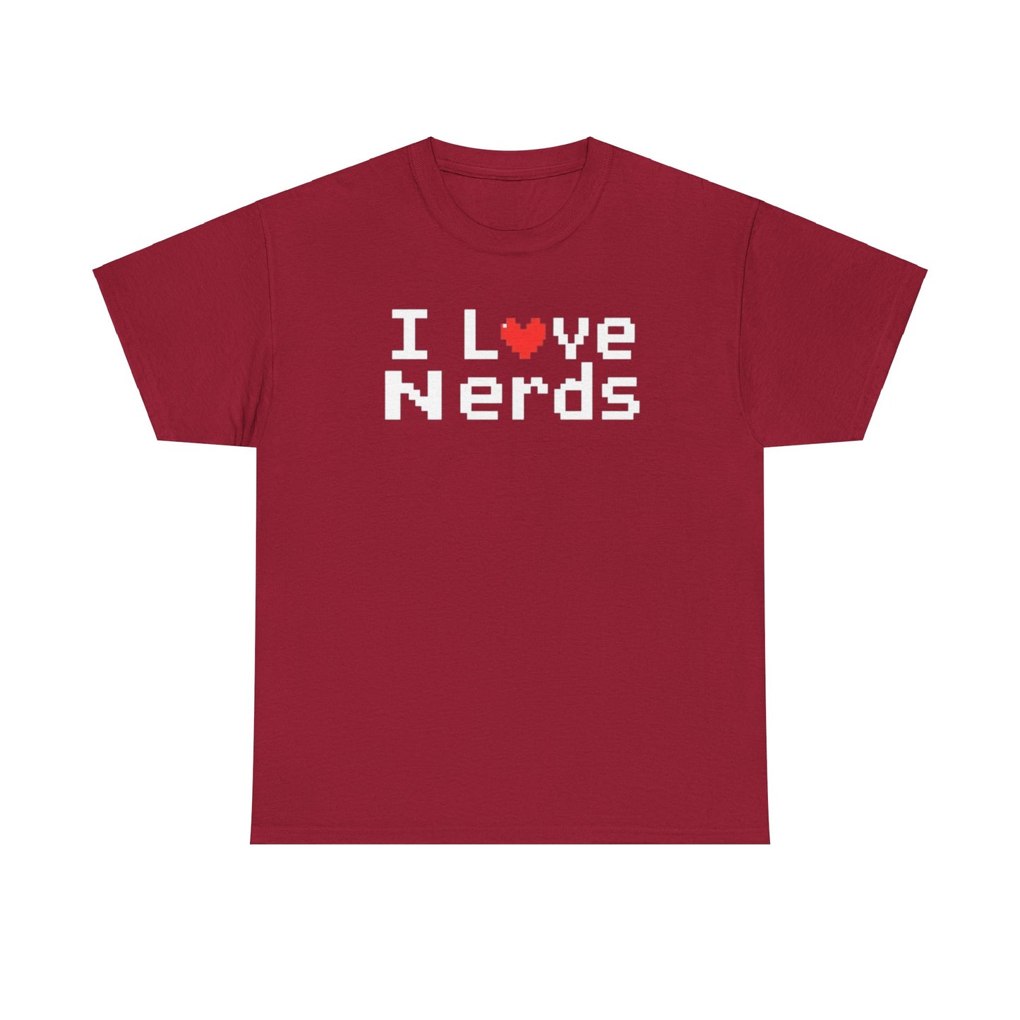 "I Love Nerds" Heavy Cotton Tee