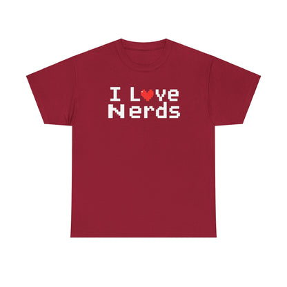 "I Love Nerds" Heavy Cotton Tee