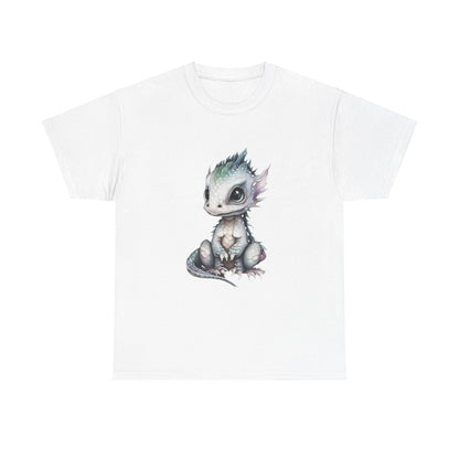 Silver-Green Baby Dragon Heavy Cotton Tee