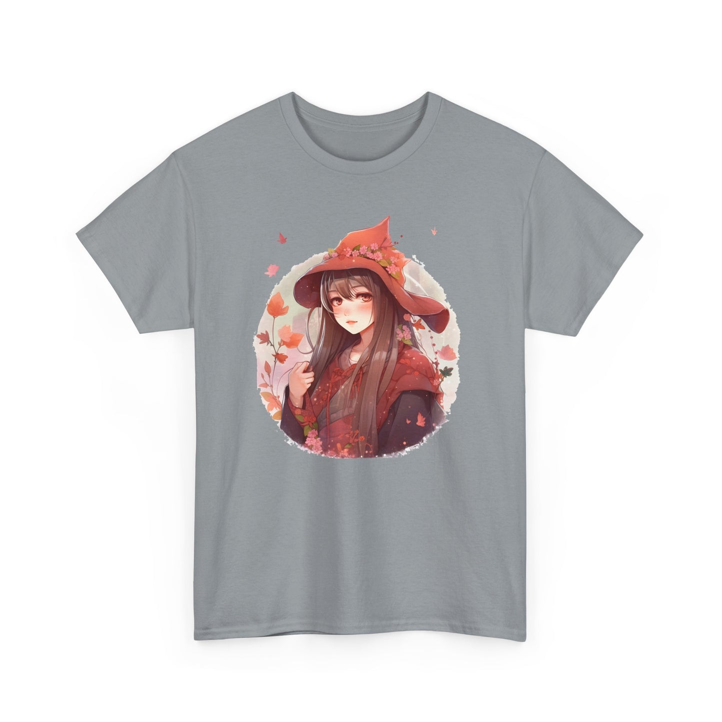 Enchanting Autumn Witch Heavy Cotton Tee