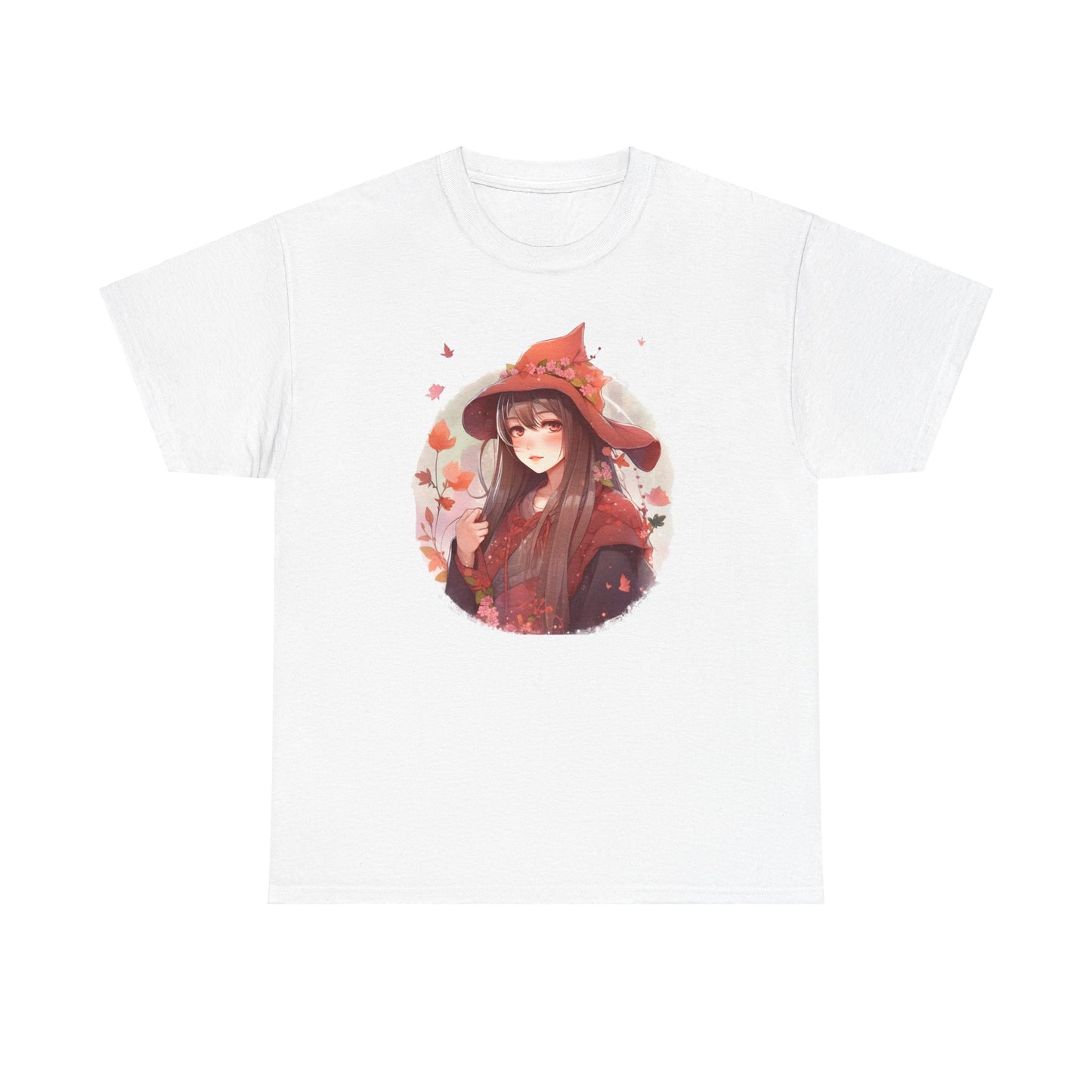 Enchanting Autumn Witch Heavy Cotton Tee