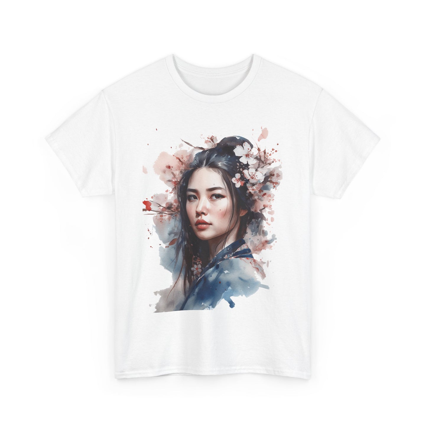 Chinese Woman of the Cherry Blossoms Heavy Cotton Tee