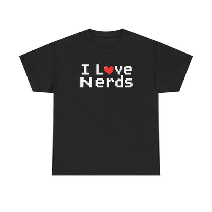 "I Love Nerds" Heavy Cotton Tee