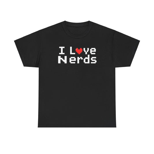 "I Love Nerds" Heavy Cotton Tee