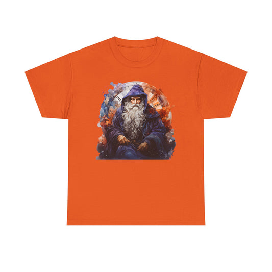 Blue Sitting Time Wizard Heavy Cotton Tee