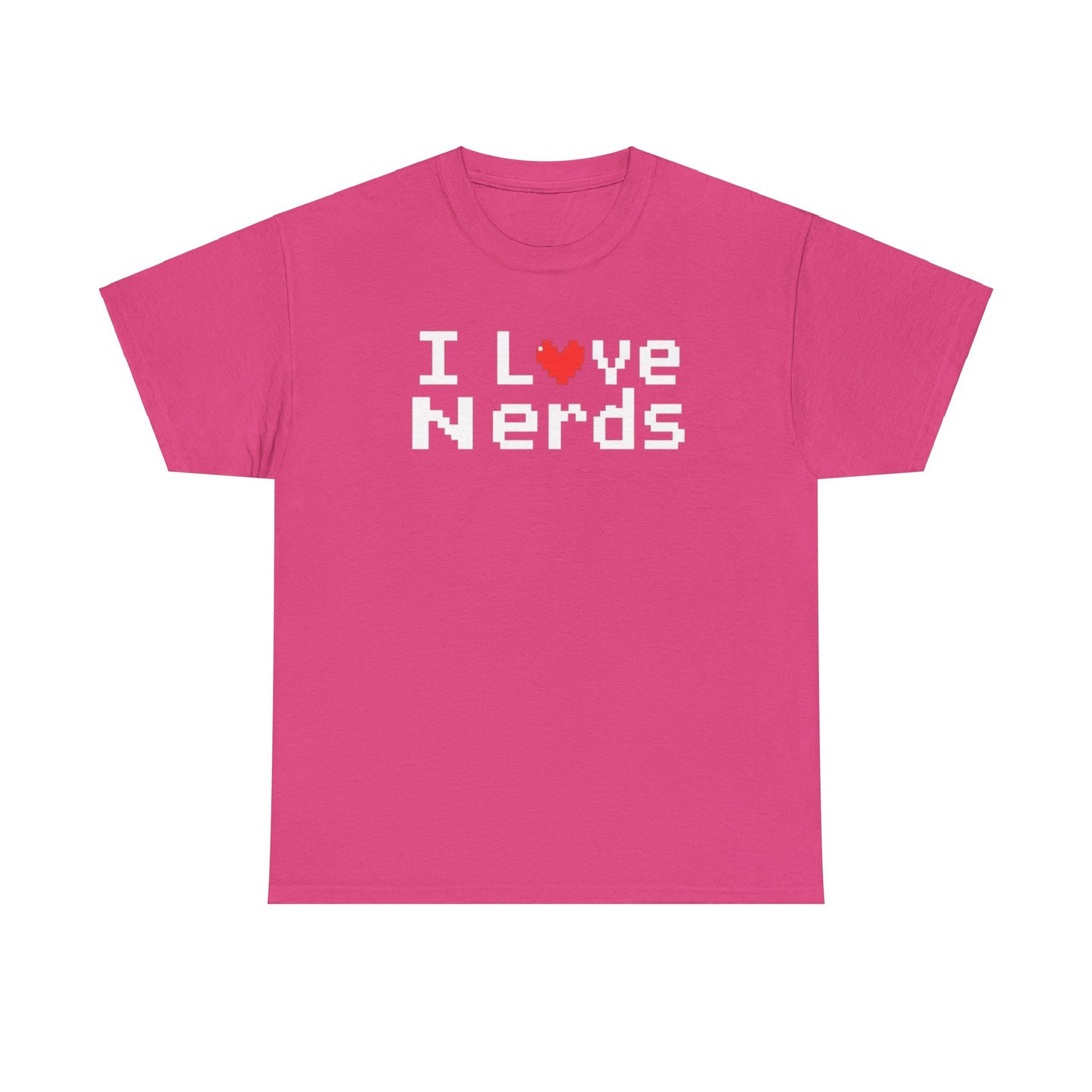 "I Love Nerds" Heavy Cotton Tee