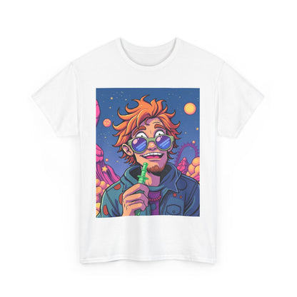 "Trippy Vaping Ginger Guy" Heavy Cotton Tee