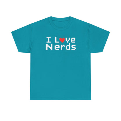 "I Love Nerds" Heavy Cotton Tee